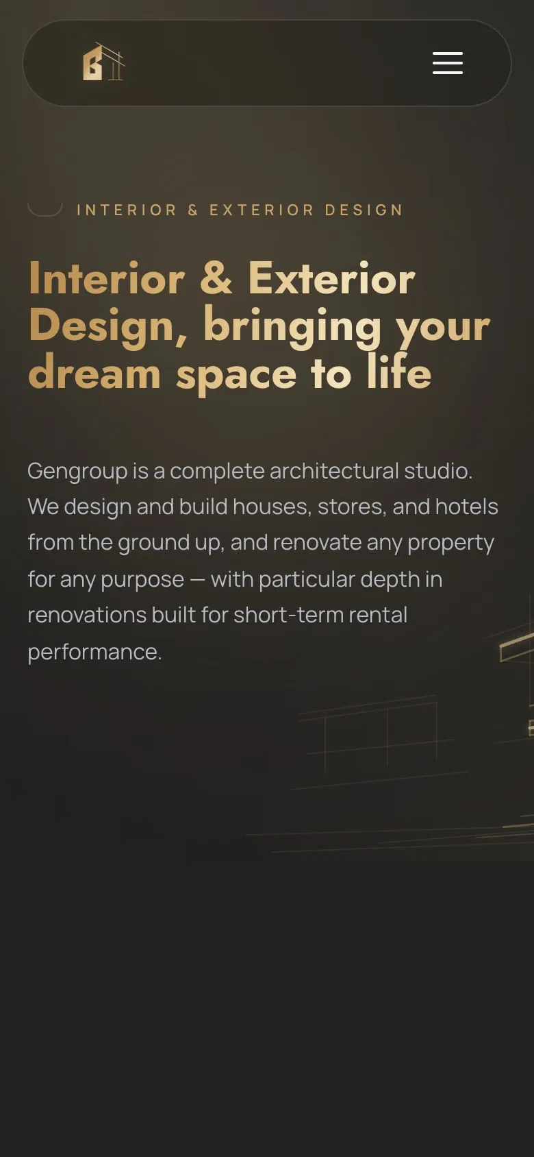 Design page on a phone