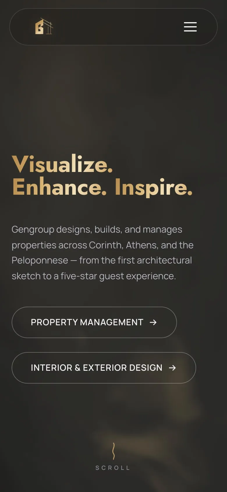 Home page on a phone